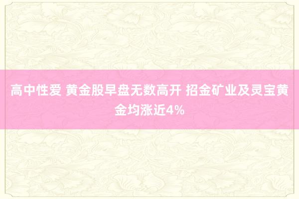 高中性爱 黄金股早盘无数高开 招金矿业及灵宝黄金均涨近4%